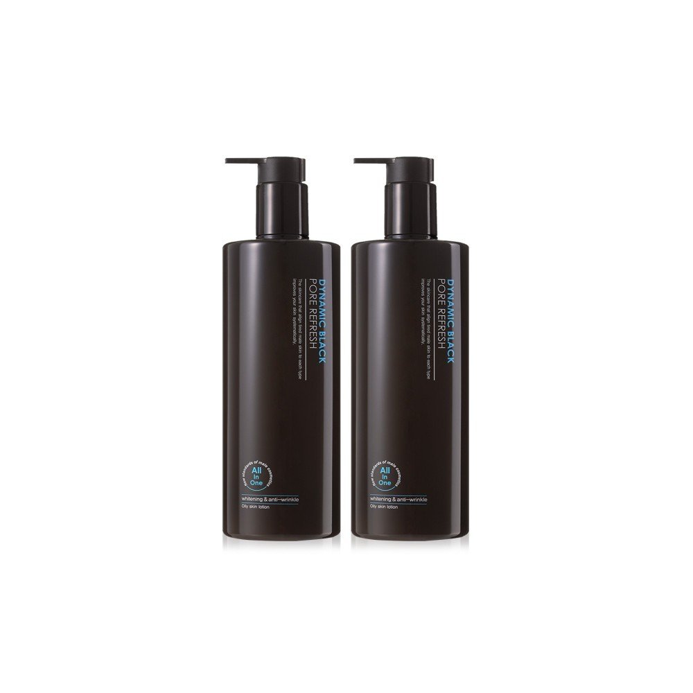 다이나믹블랙 남성 올인원 500ml 1+1 / 남자 스킨 로션 화장품 / 주름개선+미백효과 기능성